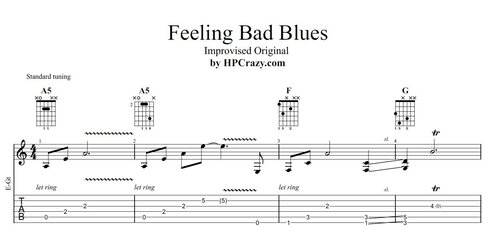 More information about "Feeling Bad Blues ( Tabs )"