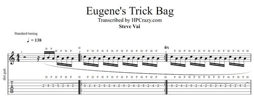 More information about "Eugene's Trick Bag ( Steve Vai ) - Crossroads & Caprice No. 5 Paganini"