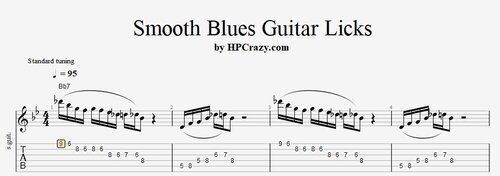 More information about "Smooth Blues Guitar Licks ( Tabs & Backing Track )"