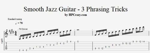 More information about "Smooth Jazz Guitar - 3 Phrasing Tricks ( Tabs & Backing Track )"