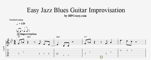 More information about "Easy Jazz Blues Guitar Improvisation"