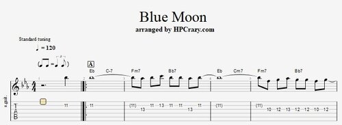 More information about "Blue Moon - Jazz Guitar"