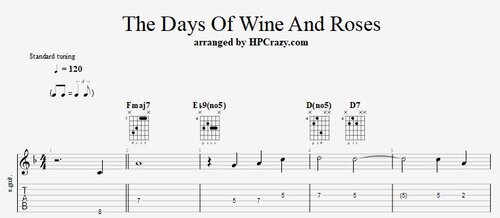 The Days Of Wine And Roses