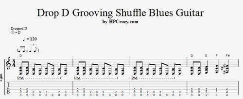 More information about "Drop D Grooving Shuffle Blues Guitar"