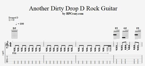 More information about "Another Dirty Drop D Rock Guitar - Tabs & Backing Track"