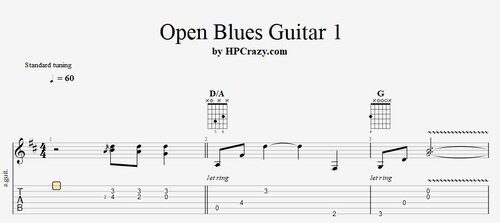 More information about "Open Blues Guitar 1 - Tabs & Audio Original File"