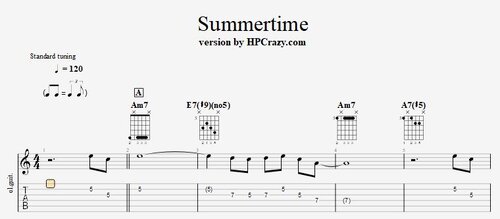 More information about "Summertime - Theme & Improvisaiton ( Tabs & Backing Track )"