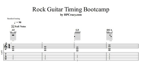More information about "Rock Guitar Timing Bootcamp - Exercises & 3 Backing Tracks"