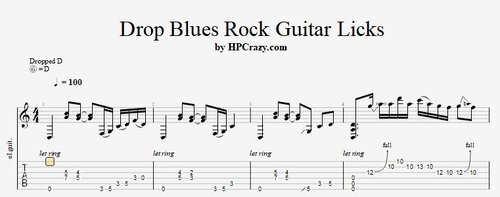 More information about "Drop D Blues Rock Guitar Licks - Tabs & Backing Track"