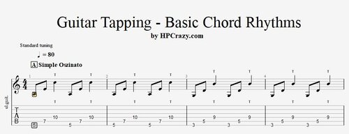 More information about "Guitar Tapping - Basic Chord Rhythms ( Tabs & Audio )"