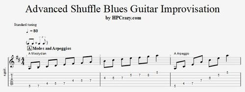 More information about "Advanced Shuffle Blues Guitar Improvisation - Tabs & Backing Track"
