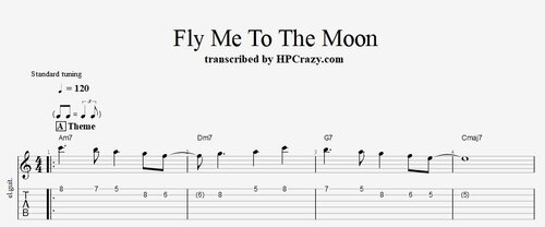 More information about "Fly Me To The Moon - Tabs & Backing Track"