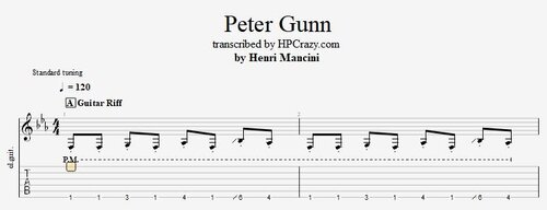 More information about "Peter Gunn ( Henry Mancini ) - Tabs & Backing Track"