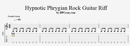 More information about "Hypnotic Phrygian Rock Guitar Riff - Tabs & Backing Track"