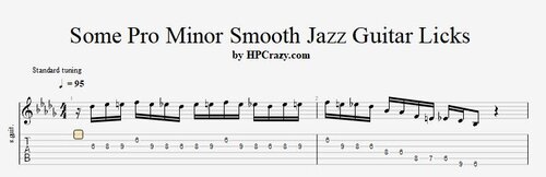 More information about "Some Pro Minor Smooth Jazz Guitar Licks - Tabs & Backing Track"