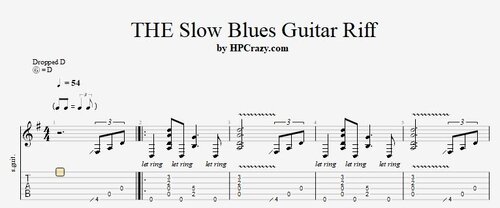 More information about "THE Slow Blues Guitar Riff - Tabs & Backing Track"