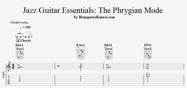 jazz guitar essentials - phrygian mode.JPG